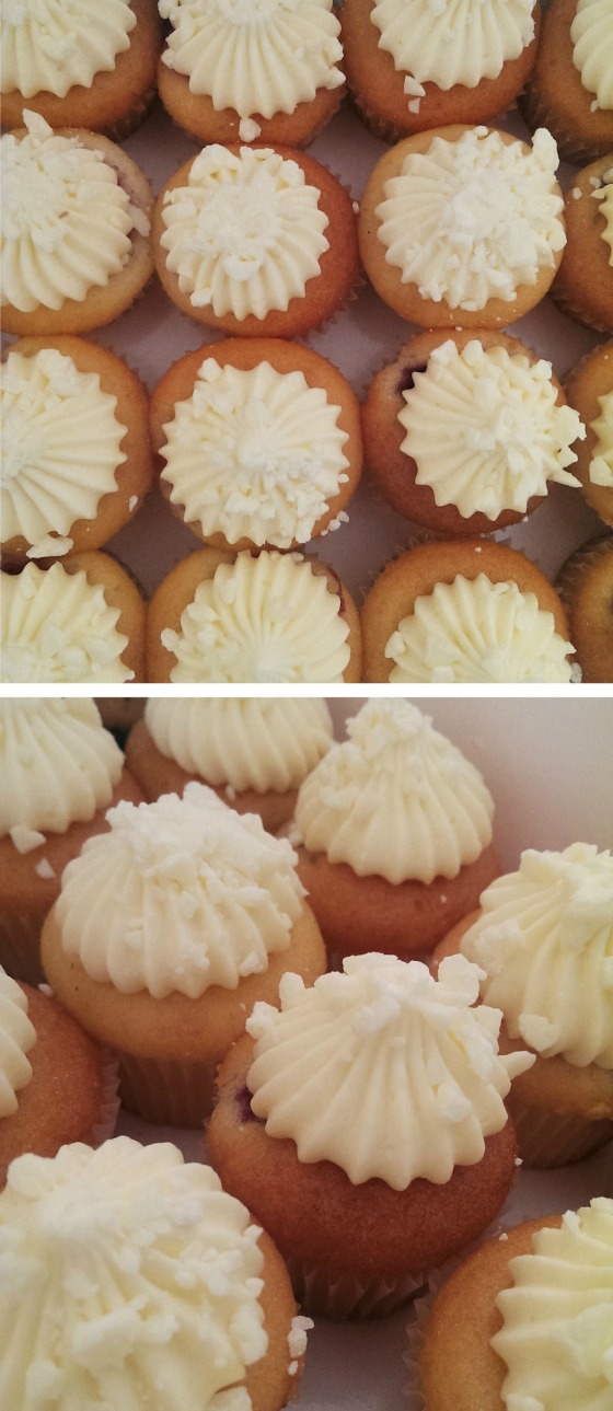 raspberry white choc cupcakes